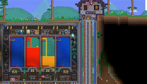 @NinaGoth new #terraria underground base with liquid generators ...