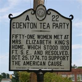 Edenton Tea Party, Marker A-22 - North Carolina Historical Markers on ...