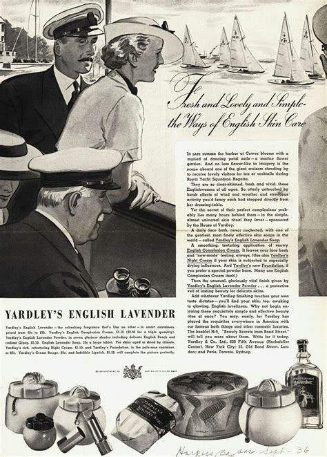 Yardley 1936 Yardley, Vintage Beauty, Hygiene, 1930s, Skin Care, Ads ...