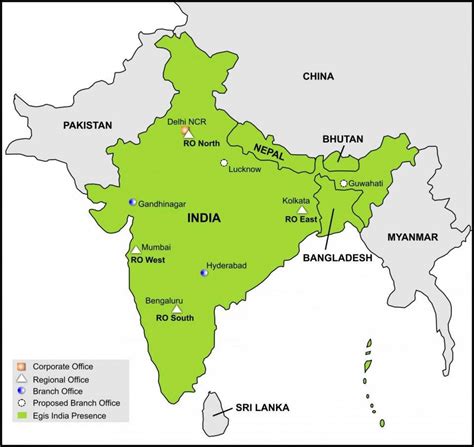 India and neighbouring countries map - India map and neighbouring ...