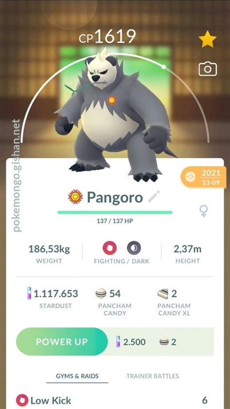 Pangoro - Pokemon Go