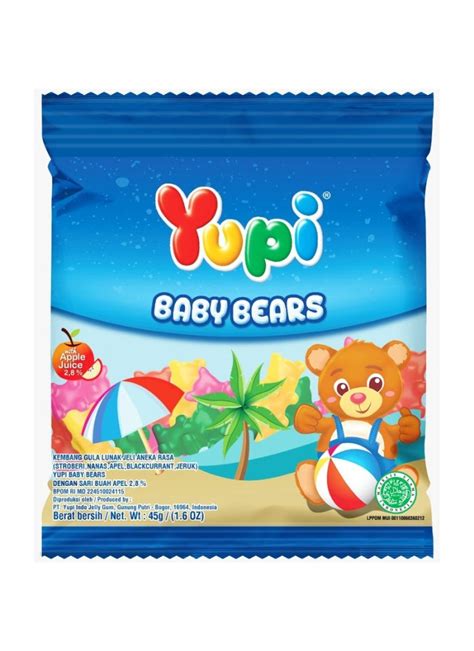 Varian Yupi Gummy Baby Bears & Komposisi | tokopedia