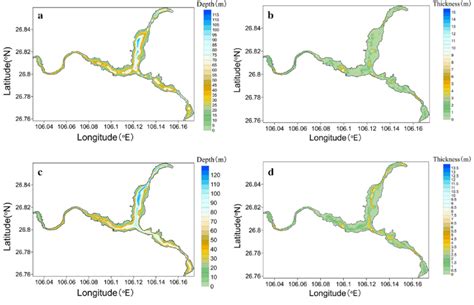 Isobath map and sediment thickness map of the DFR (a isobath map before ...