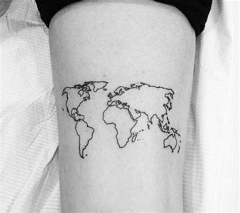 Mapamundi En Blanco World Map Tattoos Map Tattoos World Map Outline ...