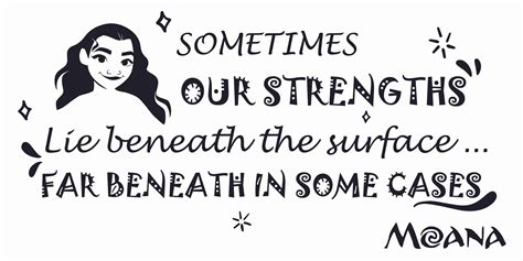 Inspirational Walt Disney Movie Moana Wall Decal Quote - Sometimes Our ...