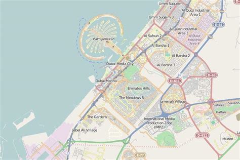 Map of Dubai - Dubai Online