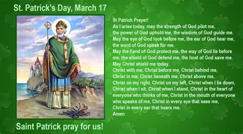 Saint Patrick's Day March 17, St Patrick Prayer - 7 Sorrows Rosaries