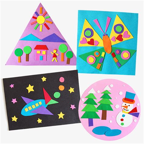 Many Shapes Picture | Kids' Crafts | Fun Craft Ideas | FirstPalette.com