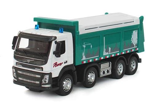 Kids Gray / Green Diecast Volvo Dump Truck Toy [NT01T317] : EZTRUCKTOYS.COM