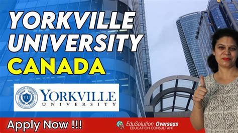 Apply for April 2023 @ Yorkville University, CANADA | Toronto or ...