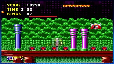 Sonic The Hedgehog Spring Yard Zone Act 1-3 Stage 3 WalkThrough XBLA ...