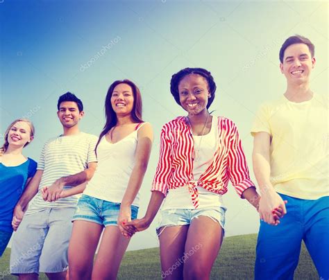 Group of Friends Holding Hands Stock Photo by ©Rawpixel 74844619