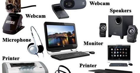 Output Devices(microphone,webcam,speaker,printer,monitor): - Smart Learning