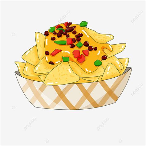 Green Peppers PNG Transparent, Green Red Pepper Nachos Clip Art, Nachos ...