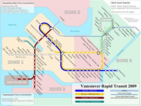 Vancouver Skytrain Map Zones Train Maps | Images and Photos finder