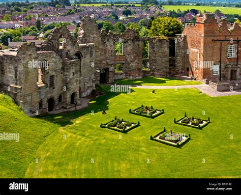 Tutbury Castle in Staffordshire England UK a part ruined grade 1 listed ...