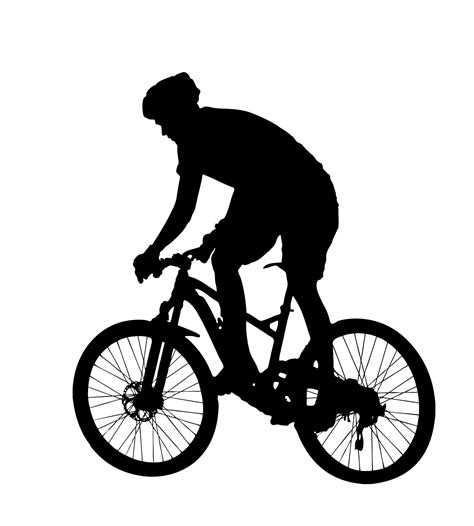 Mountain Bike Rider Silhouette Free Stock Photo - Public Domain Pictures