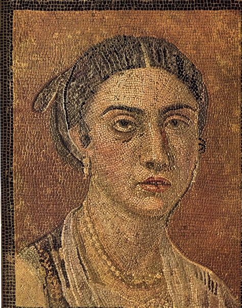 Mosaic from Pompeii | Roman art, Mosaic portrait, Roman mosaic