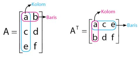 Transpose Matriks dan Sifat-sifat Matriks Tranpose – idschool.net