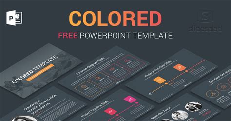 Colored Free Business PowerPoint PPT Theme - Free Download