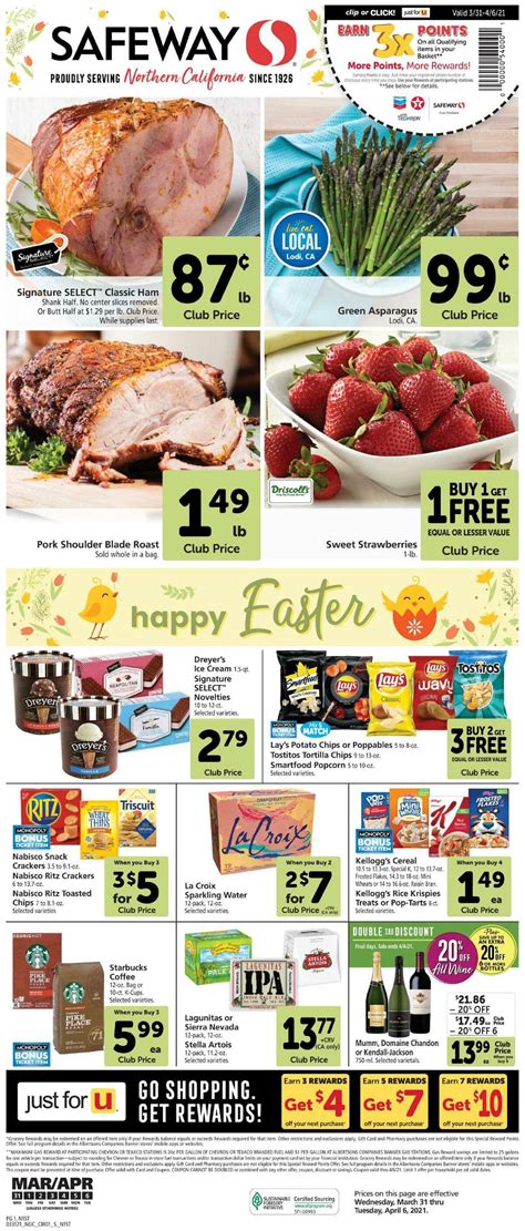 Safeway Weekly Ads & Special Buys from March 31