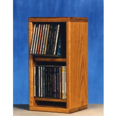 Wood Shed Solid Oak CD Storage Rack TWS-206