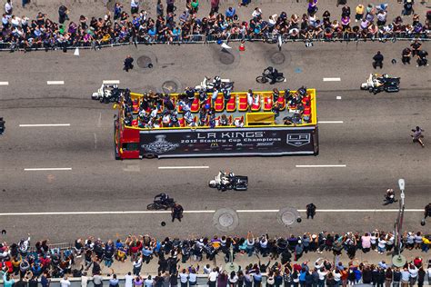 LA Kings Parade Celebrating a Stanley Cup Victory | West Coast Aerial ...