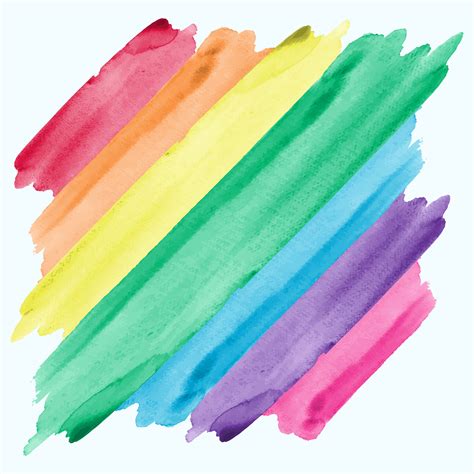 Abstract Watercolor Rainbow Painting Background 192922 Vector Art at ...