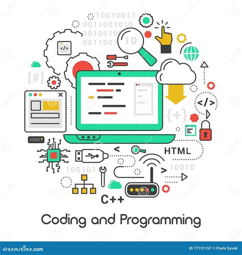 Coding Programming Source Code Screen. Stock Photo | CartoonDealer.com ...