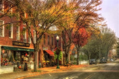 Vermont General Store In Autumn - Woodstock Vt Photograph by Joann Vitali