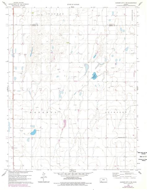 1959 Garden City 3, KS - Kansas - USGS Topographic Map | Topographic ...