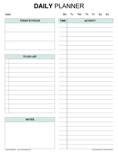 Microsoft Planner Template