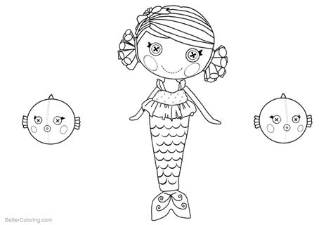 Mermaid Lalaloopsy Coloring Pages - Free Printable Coloring Pages