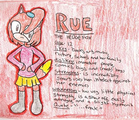 Rue Character Card by Cherry-The-HedgeFox on DeviantArt