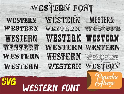 Bundle Western Font Svg Western Fonts Collection Bundle Font - Etsy