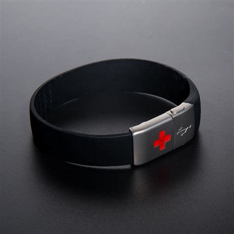 Usb Medical Alert Bracelet | Medic alert bracelets, Medical bracelet ...