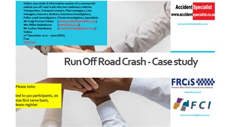 Run Off Road Crash – Case Study: 01st December 2022, 15h00 – 16h00