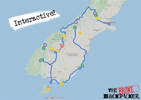 New Zealand Map Road Trip - Map of world