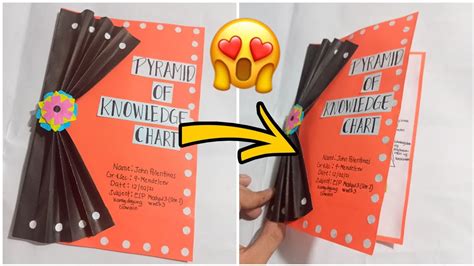 How to make a EASY BOOKLET for school project|staple FREE BOOKLET| With ...