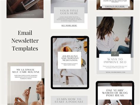 Modern Minimalist Canva Email Template for Mailchimp Flodesk Marketing ...