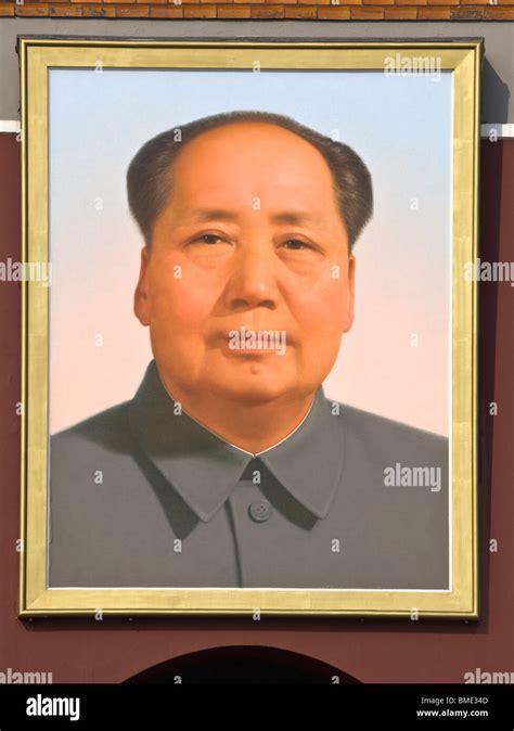 Chairman Mao Portrait The Forbidden City Beijing China Stock Photo - Alamy