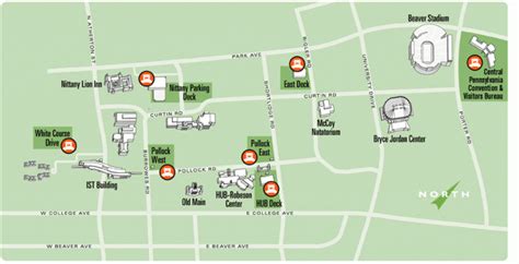 Penn State Parking Map - Printable Map