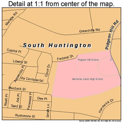 South Huntington New York Street Map 3669254