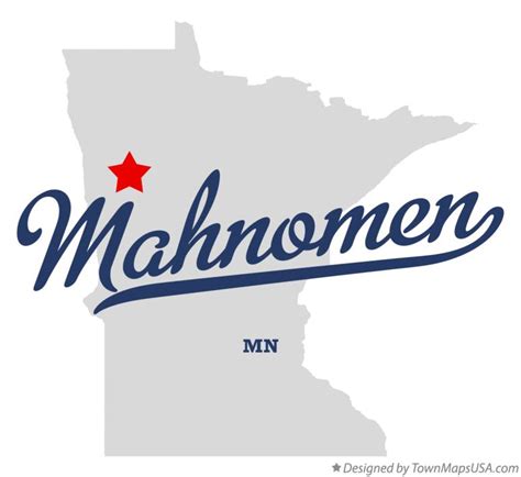 Map of Mahnomen, Mahnomen County, MN, Minnesota