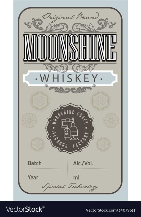 Moonshine Bottle Labels