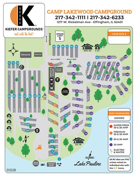 Campground Sites - Camp Lakewood Campground campsite