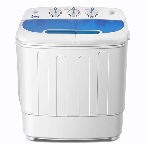 Mini Washing Machine Compact Twin Tub Washer Spin Dryer 13 LBS Dorm ...