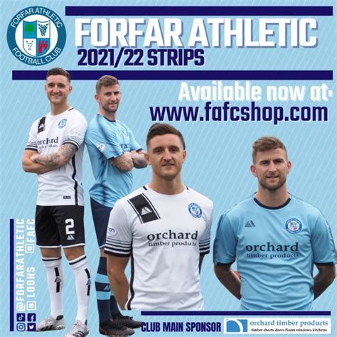 Latest News - Forfar Athletic 2021/22 Kit Now Available