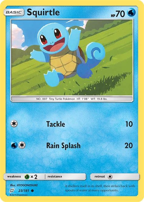 Pokemon Squirtle Card