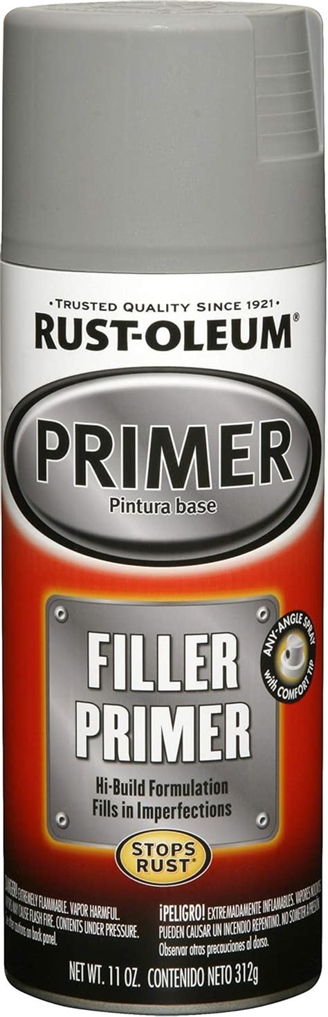 Rust-Oleum 249279 Automotive 11-Ounce Filler Primer Spray Paint, Gray ...